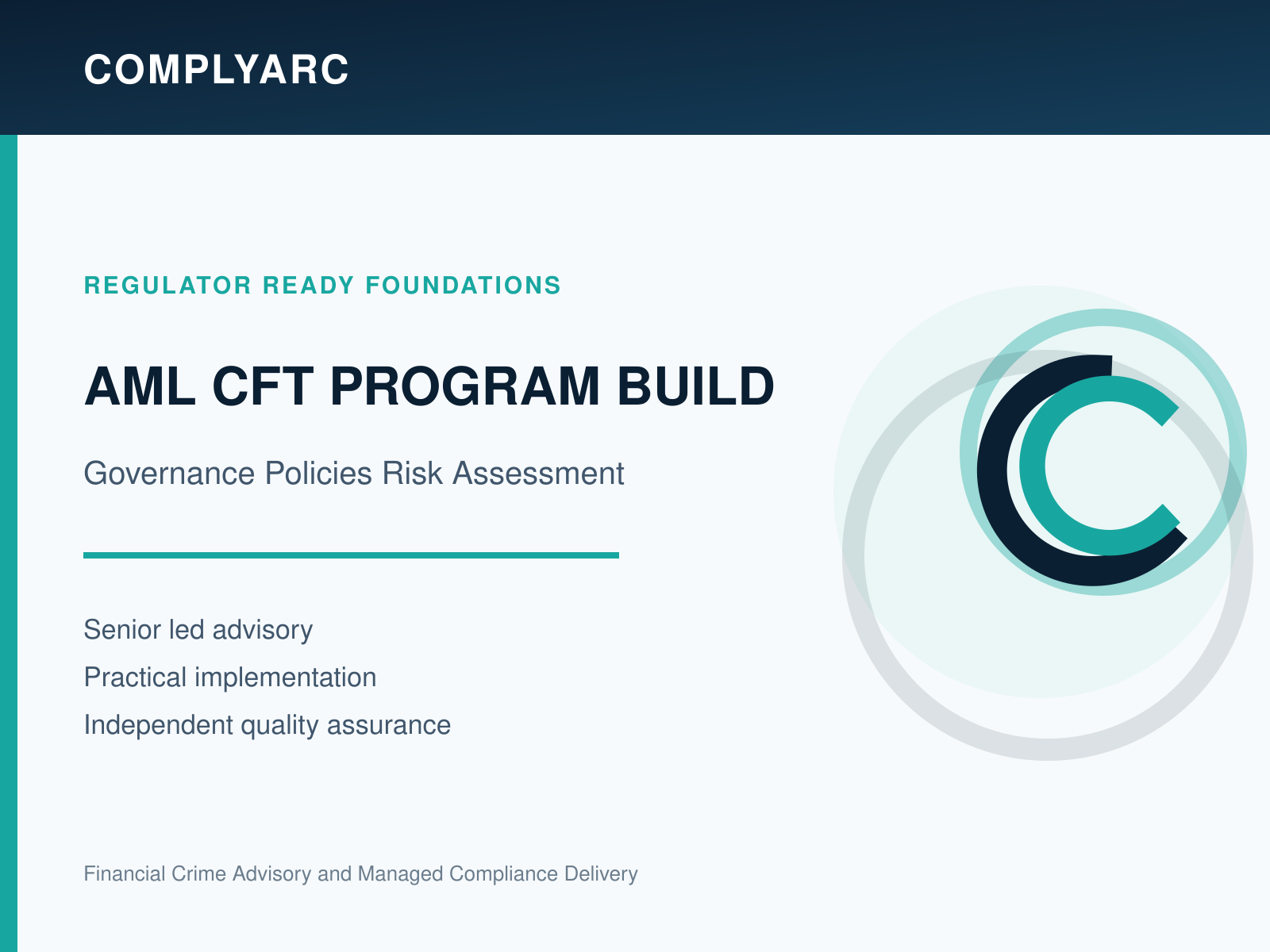 AML programme and governance project cover